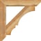 Ekena Millwork Balboa Slat Rough Sawn Bracket w/ Offset Brace, Western Red Cedar, 6"W x 28"D x 28"H BKT0604X28X28BOA06RWR - alternate 3